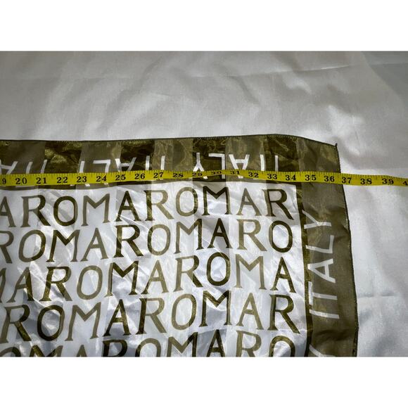 Italian Scarf - Roma Italy - 38" Square - Silky - Picture 2 of 5